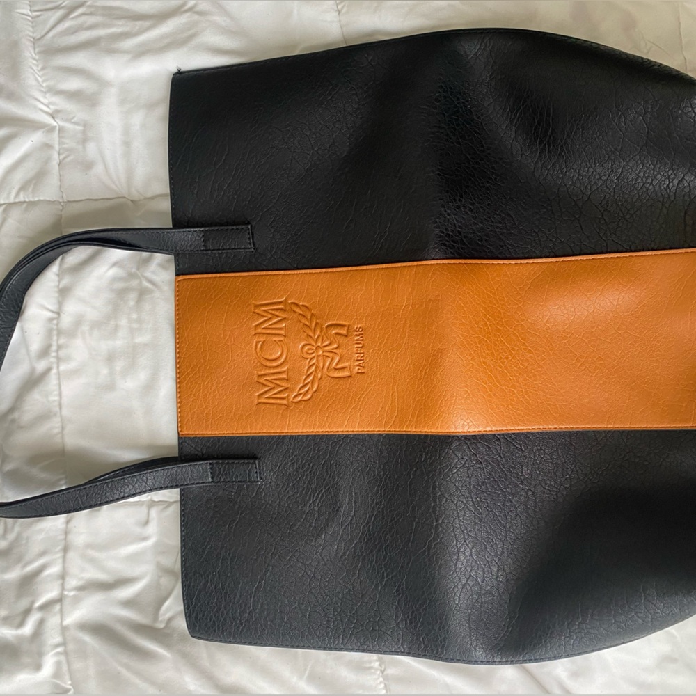 MCM Tote bag, med. size, black & brown